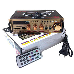 Усилитель звука Bluetooth караоке UKC 802 BT Black (007545)