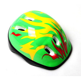Защитный шлем обычный Scale Sports Fire S 50-54 см Green (503838475)