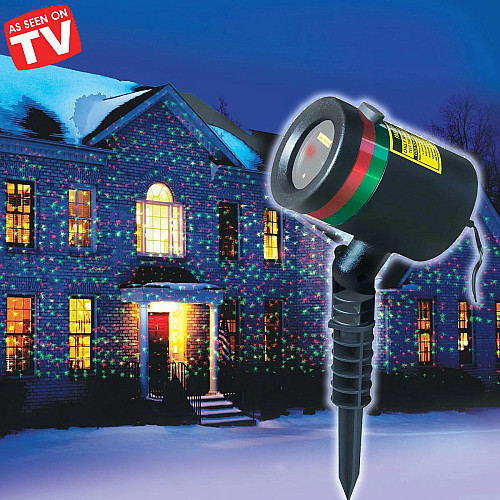 Різдвяний лазерний проектор As-seen-on-tv вуличний для світлових ефектів LASER LIGHT