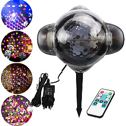 Светодиодный лазерный проектор уличный Christmas Snowfall Projector WL-808 дискошар