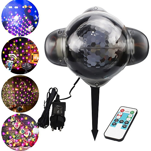 Светодиодный лазерный проектор уличный Christmas Snowfall Projector WL-808 дискошар