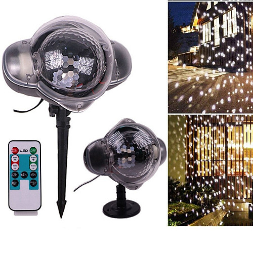 Светодиодный лазерный проектор уличный Christmas Snowfall Projector WL-808 дискошар