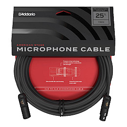 Кабель мікрофонний D'Addario PW-AMSM-25 American Stage Series Microphone Cable 7.62м (25футів)