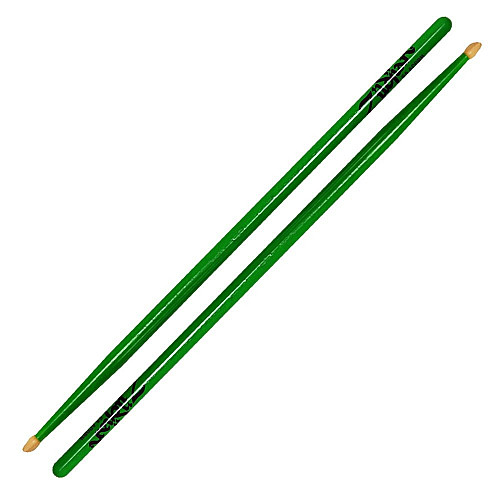 Барабанные палочки Zildjian Z5AACDGG 5A Acorn Neon Green Drumsticks
