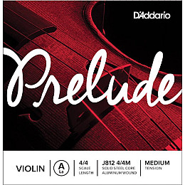 Струна D'Addario J812 4/4M Prelude для скрипки A середнього натягу