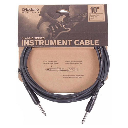 Кабель інструментальний D'Addario PW-CGT-10 Classic Series Instrument Cable 3.05m (10ft)