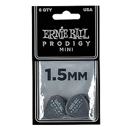 Медиаторы Ernie Ball 9200 Black Mini Prodigy Picks 6-Pack 1.5 mm (6 шт.)
