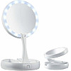 Косметическое зеркало My Foldaway Mirror для макияжа с Led подсветкой круглое настольное