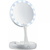 Косметическое зеркало My Foldaway Mirror для макияжа с Led подсветкой круглое настольное