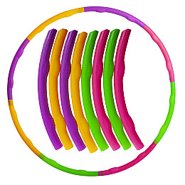 Обруч складной Хула Хуп Hula Hoop в цветной картонной коробке SP-Sport FI-154165