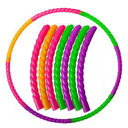 Обруч складной Хула Хуп Hula Hoop в цветной картонной коробке SP-Sport FI-154164