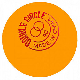 Мячи для настольного тенниса DHS Double Circle Dual 40+ 120 шт Orange
