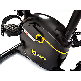 Велотренажер Besport BS-0801 Speed магнітний чорний-жовтий