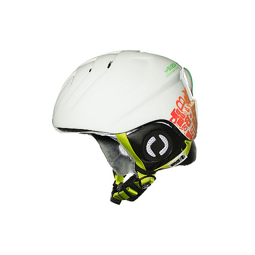 Шолом гірськолижний дитячий Bliss KDS (White/Print Orange) S/M 46-53 Білий з помаранчевим 123063000