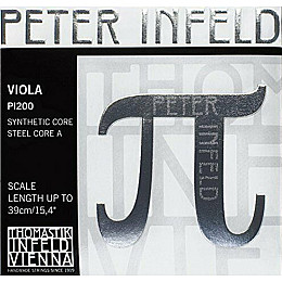 Струны для альта Thomastik-Infeld PI200 Peter Infeld Synthetic Core Steel Core A Up To 39cm 15.4" 4/4 Viola Strings Medium Tension