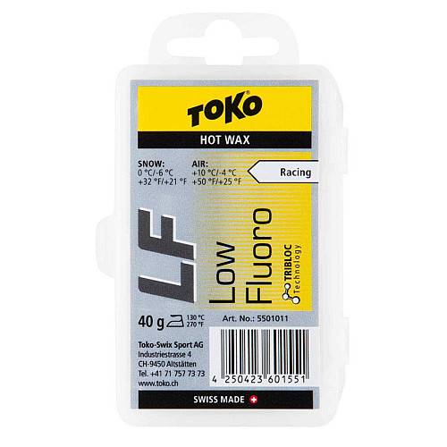 Воск Toko LF Hot Wax 40г Yellow (1052-550 1011)