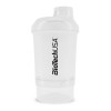 Шейкер BioTechUSA Shaker Wave + Nano 300ml /+150ml container/ Opal White