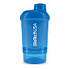 Шейкер BioTechUSA Shaker Wave + Nano 300ml /+150ml container/ Schocking Blue