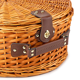 Набор для пикникана 4 человека Jekko 40х31х20 см Brown Lefard AL118031