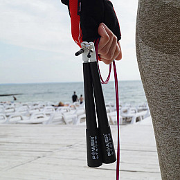 Скоростна скакалка Power System Ultra Speed Rope PS-4033 Червона 2.8 м