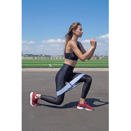 Резинка для фітнесу тканинна PowerPlay 4111 M Medium (d_76cm) блакитна