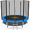 Батут Funfit 8ft (252cm) синий с внешней сеткой