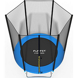 Батут Funfit 6ft (183cm) синий с внешней сеткой
