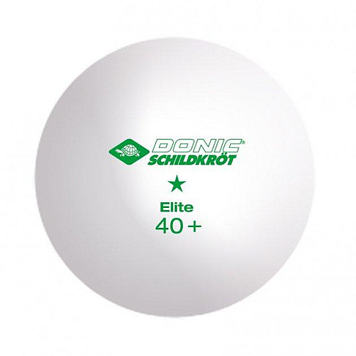 Мячи Donic Elite 1звезда 40+ 6шт plastic white 608510
