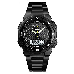 Мужські годинники Skmei 1370 Marshal Black Чорні