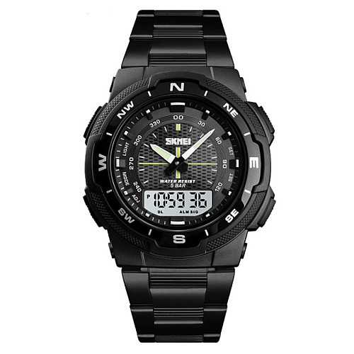 Мужские часы Skmei 1370 Marshal Black Черные