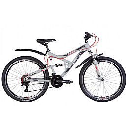 Велосипед ST 26 Discovery CANYON DD рама 17.5 с крыльями Черный (OPS-DIS-26-447)