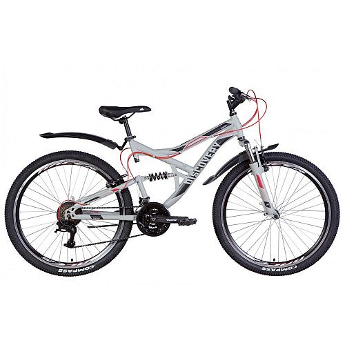 Велосипед ST 26 Discovery CANYON DD рама 17.5 с крыльями Черный (OPS-DIS-26-447)