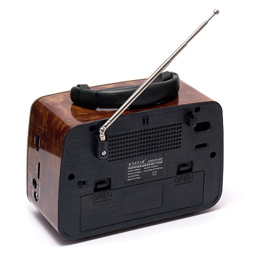 Радіо ретро Knstar- 1183BT плеєр USB/sd/mp3/bluetooth FM/AM/SW з підсвіткою від батарейок і мережі