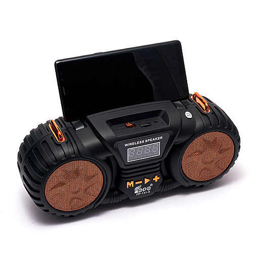 Портативное FM-радио EPE FP-131-S с USB/TF/MP3 Черный c золотом KNS18-97