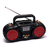 Портативне FM-радіо EPE FP-131-S з USB/TF/MP3 Чорний з червоним FK31-401