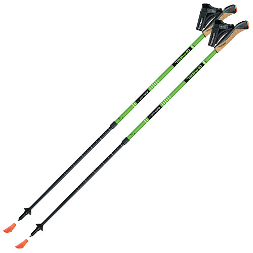 Палки для скандинавської ходьби Gabel Stretch Lite Carbon 750х80х80 Зелений/Чорний (7008352600000)
