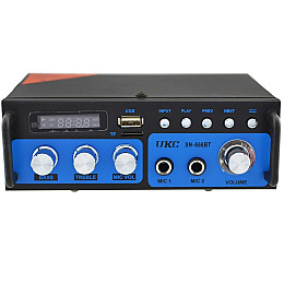 Усилитель звука UKC SN-666BT Bluetooth+FM+SD+USB Караоке 2-канальный 2x300W (4_00582)