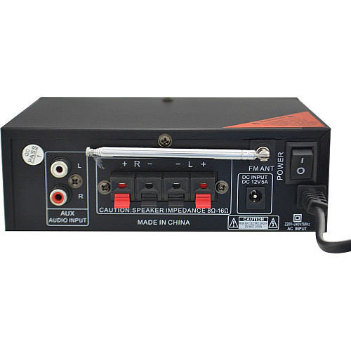 Усилитель звука UKC SN-666BT Bluetooth+FM+SD+USB Караоке 2-канальный 2x300W (4_00582)