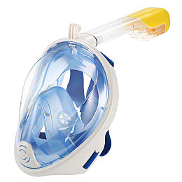 Полнолицевая маска для плавания Free Breath M2068G с креплением для камеры S/M Blue (3_00652)