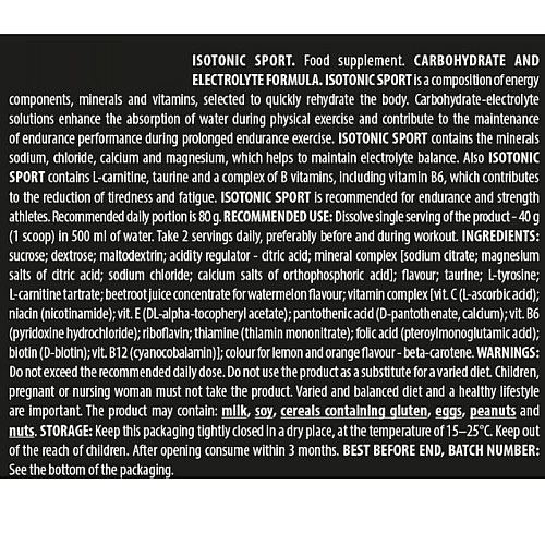 Изотонік Trec Nutrition Isotonic Sports 400 г /10 порцій/ Лимон