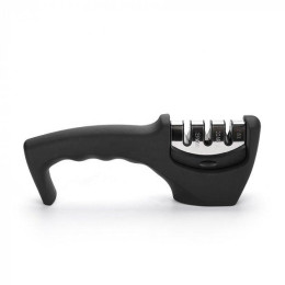 Точилка для ножів ручна RIAS Sharpener з трьома видами заточки Black (3_03119)