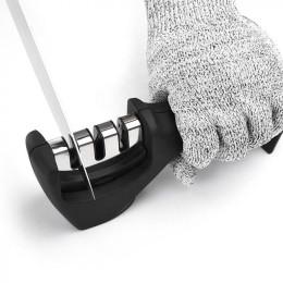 Точилка для ножів ручна RIAS Sharpener з трьома видами заточки Black (3_03119)