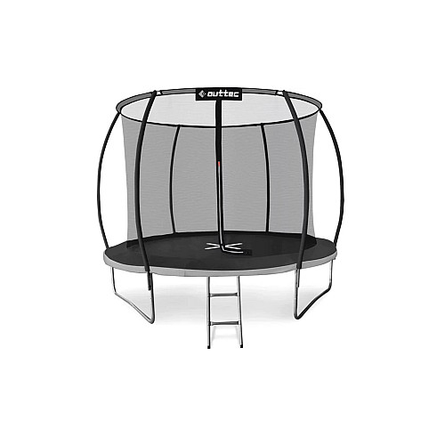Батут Outtec Premium 10ft (312см) чорний-сірий з внутрішньою сіткою