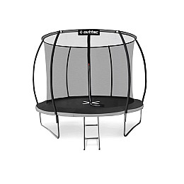 Батут Outtec Premium 12ft (374cm) черно-серый с внутренней сеткой