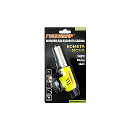Горілка для газового балона MASTERTOOL GM Комета NOVA п'єзопіджиг Ø19 мм/1300°С (44-5049)