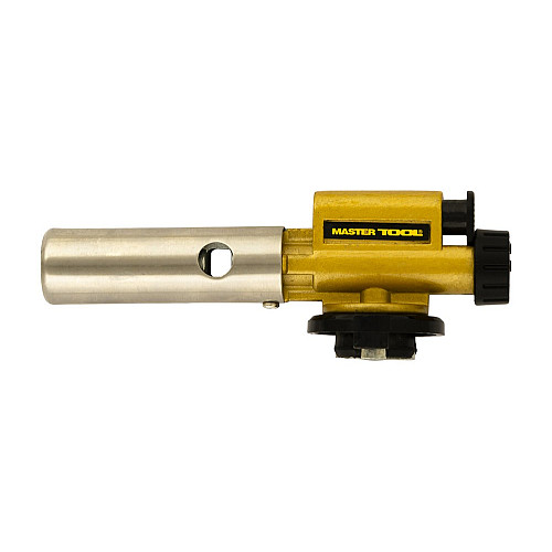 Горелка для газового баллона MASTERTOOL GM Огниво пьезоподжиг/керамічна захист Ø22 мм/1300°С (44-5043)