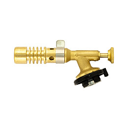 Горелка для газового баллона MASTERTOOL GM Геліос Ø22 мм/1300°С латунь (44-5044)