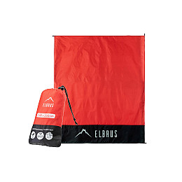 Коврик туристичний Elbrus Alpido Ripstop Червоний-Чорний 200x140 см
