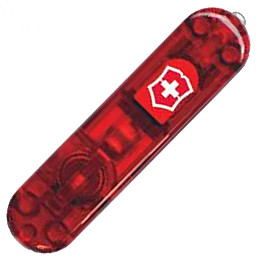 Накладка на ніж Victorinox 58мм передня з ліхтарем LED V Червоний неон (1049-VxC6200.T1)