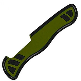Накладка на ніж Victorinox 111мм задня H Чорний/Зелений (1049-VxC8334.C2)